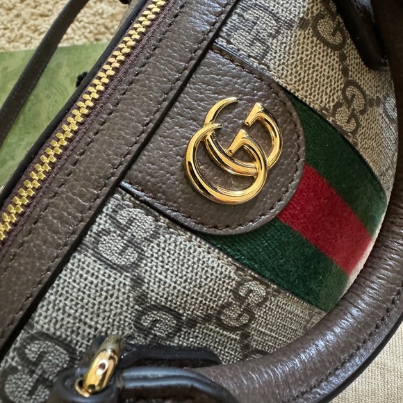 π SOLD π Authentic π― Gucci Ophidia Super Mini - Picture 8 of 15